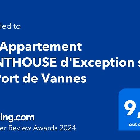 Un Appartement Penthouse D'Exception Sur Le Port De 반느 외부 사진